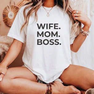 T-shirt joli Minimaliste audacieux femme maman patron chem