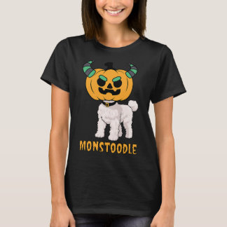 T-shirt Joli Monstre Poodle Doodle Citrouille Head Monstre