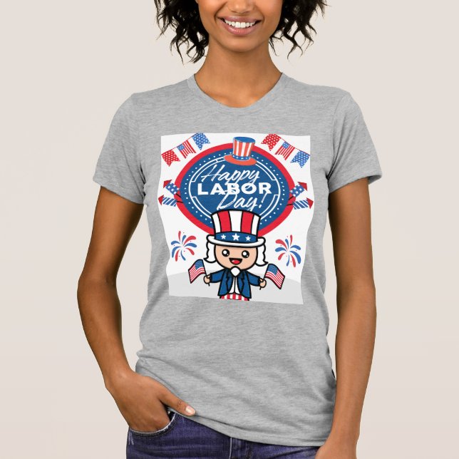 T-shirt Joli motif de travail  (Devant)