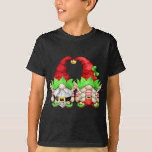 T-shirt Joli Noël Elfe Famille Gnomes de Noël