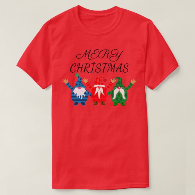 T-shirt Joli Noël Gnomes Mery Noël (Design devant)