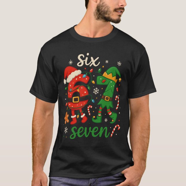 T-shirt Joli Noël Six Sept Mème  (Devant)