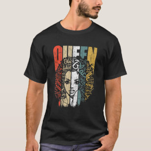 T-shirt Joli Noir Et Éduqué Je Suis L'Africain Fort