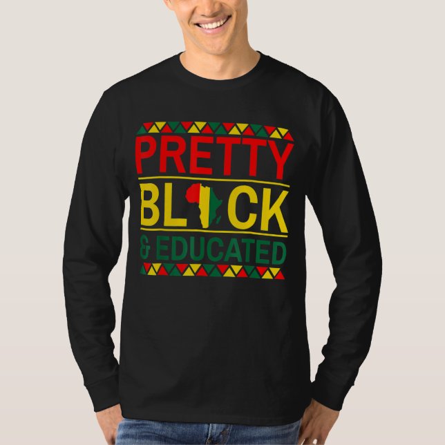 T-shirt Joli noir et instruit Black History Moth App (Devant)
