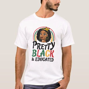 T-shirt Joli Noir et instruit Mois de l'histoire des Noirs