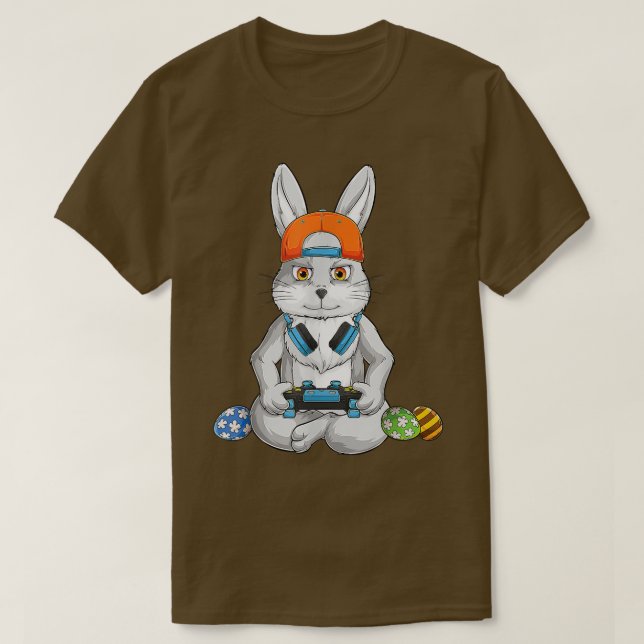 T-shirt Joli oeuf lapin Drôle Garçons Filles Enfants Joueu (Design devant)