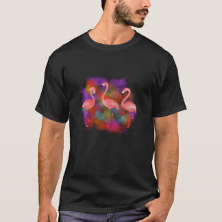 T-shirt Joli oiseau Flamant rose Flamant rose