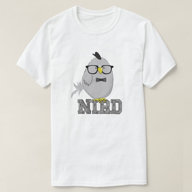 T-shirt Joli Oiseau Nerd (Design devant)