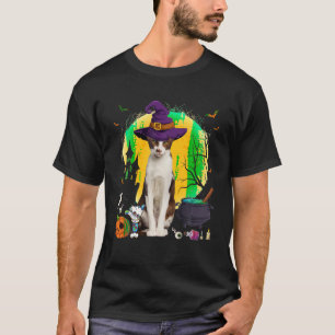 T-shirt Joli Oriental Shorthair sorcier Citrouille Hallowe
