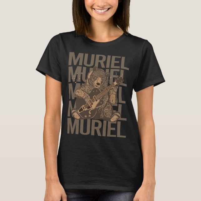 T-shirt Joli Ours - Muriel Nom (Devant)