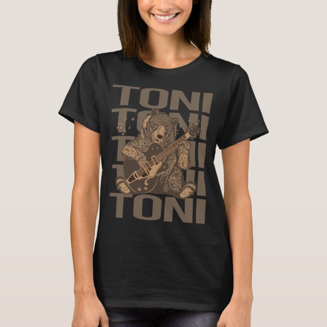 T-shirt Joli Ours - Toni Nom (Devant)