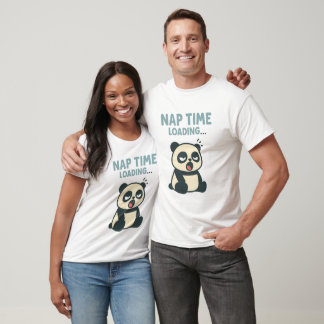 T-shirt Joli Panda Endormi “Chargement de la sieste”