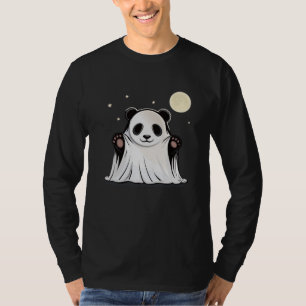 T-shirt Joli Panda Fantôme Sous la Lune 