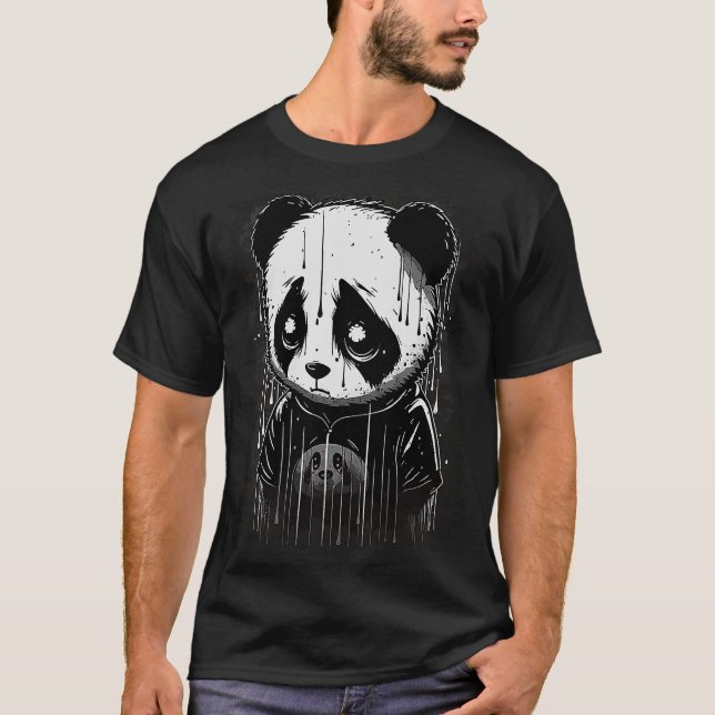 T-shirt Joli panda triste (Devant)