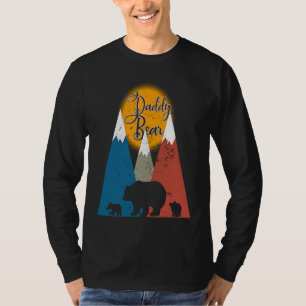 T-shirt Joli papa ours jumeaux deux oursons petits ours pè