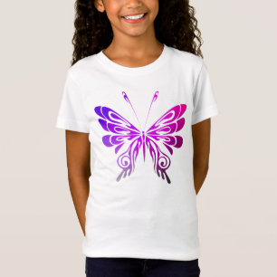 T-Shirt Joli papillon décoratif multicolore