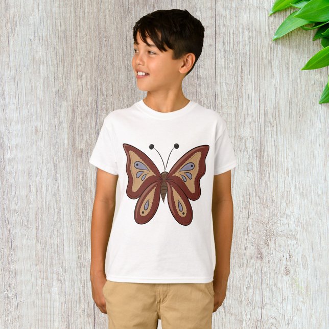 T-shirt Joli Papillon Marron (Créateur téléchargé)