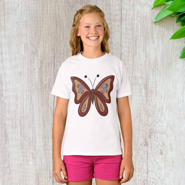 T-shirt Joli Papillon Marron (Créateur téléchargé)
