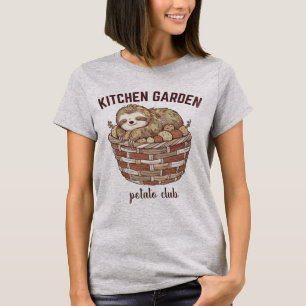 T-shirt Joli Paresseux Club de Pommes de Terre du Jardin d