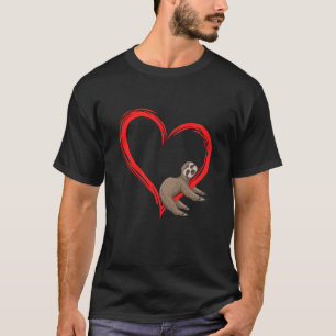 T-shirt Joli Parfum Lazy tenant l'amour du coeur Slothie V