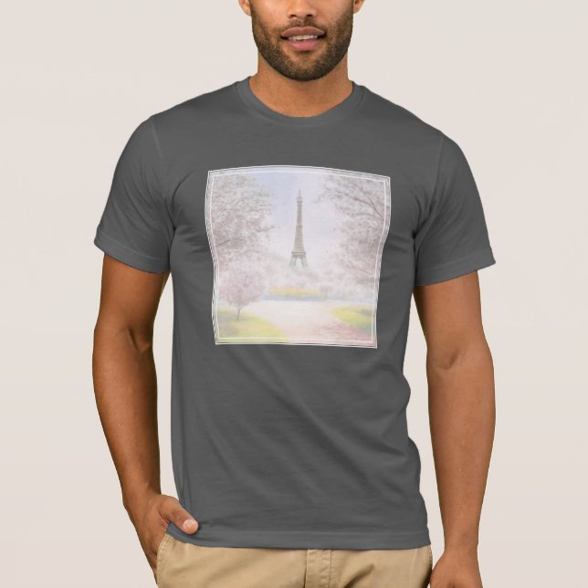 T-shirt Joli Paris aux pastels (Devant)