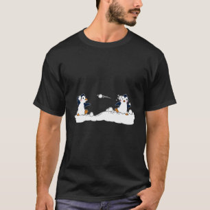 T-shirt Joli Penguin Snowball combat Penguins Cadeau pour