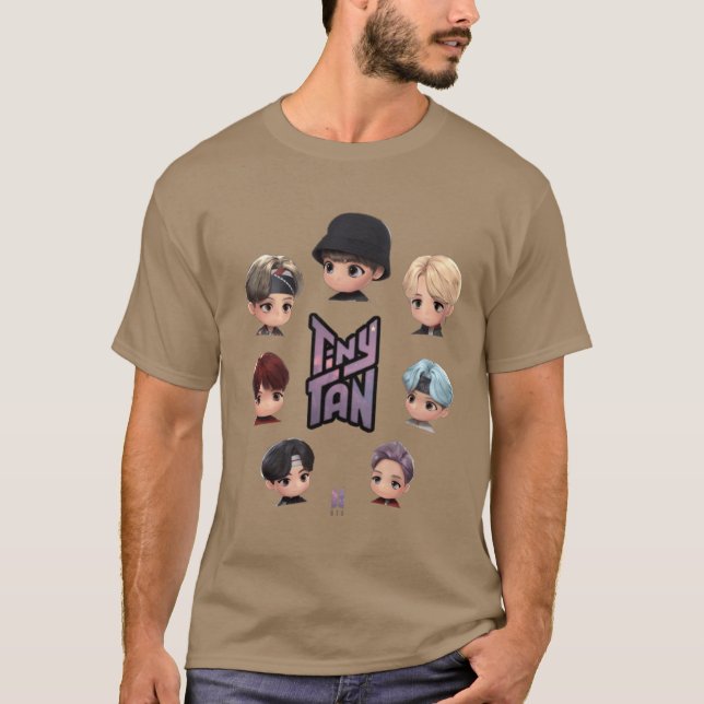 T-shirt Joli petit cadeau brun clair (Devant)