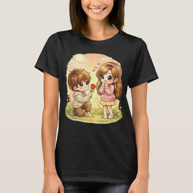 T-shirt joli petit garçon et fille (Devant)