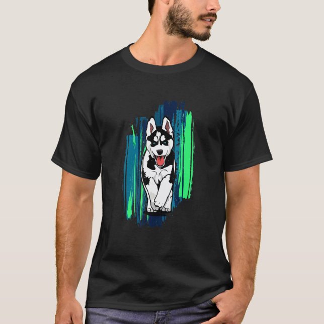 T-shirt Joli Petit Husky 1 (Devant)
