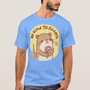 T-shirt Joli Petit Otter Soit Libre À Otter Pun