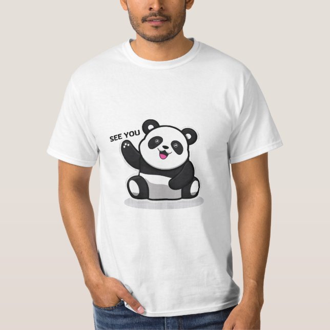 T-shirt joli petit panda (Devant)