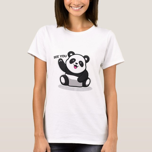 T-shirt joli petit panda (Devant)