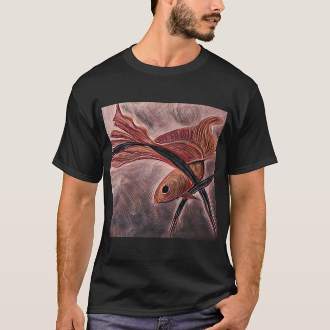T-shirt Joli Petit Poisson Rouge (Devant)
