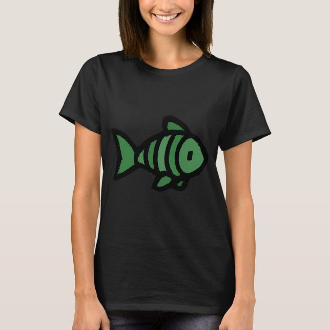 T-shirt Joli Petit Poisson Vert (Devant)