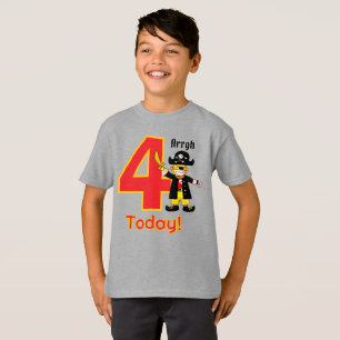 T-shirt Joli pirate Arrgh quatre aujourd'hui 4e anniversai