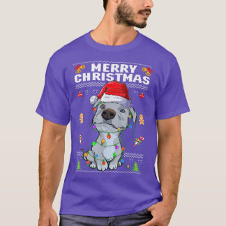 T-shirt Joli Pit Taureau Joyeux Noël Doux moche P