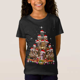 T-Shirt Joli Pitbull arbre de Noël Chien Père Noël Xmas Fu