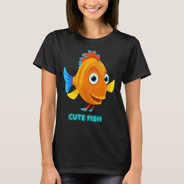 T-shirt joli poisson #6 (Devant)