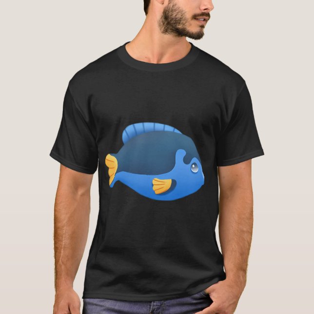 T-shirt Joli Poisson Bleu (Devant)