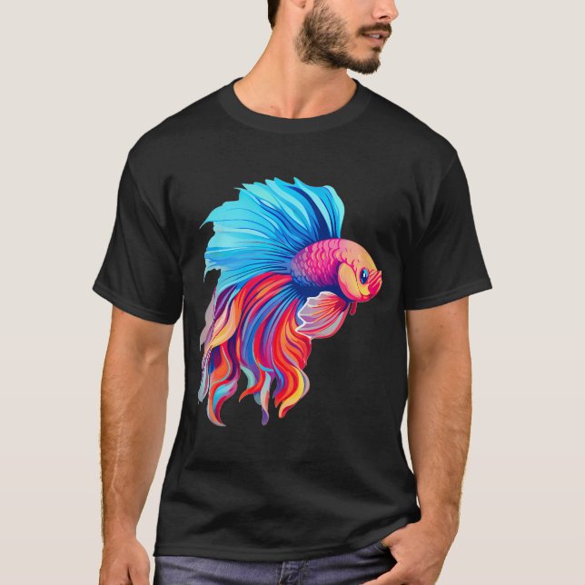 T-shirt Joli poisson combattant (Devant)