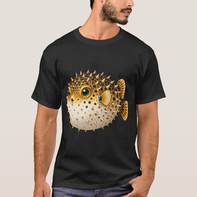 T-shirt Joli poisson-globe (Devant)