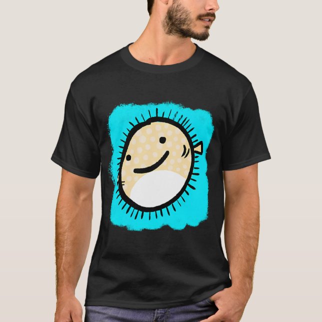 T-shirt joli poisson-globe (Devant)