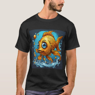 T-shirt Joli Poisson Rouge Drôle