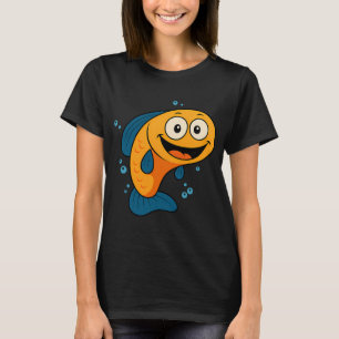 T-shirt Joli poisson rouge heureux – Conception d'animaux 