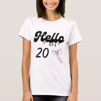 T-shirt joli pour les 20 ans des filles – Joyeux 2
