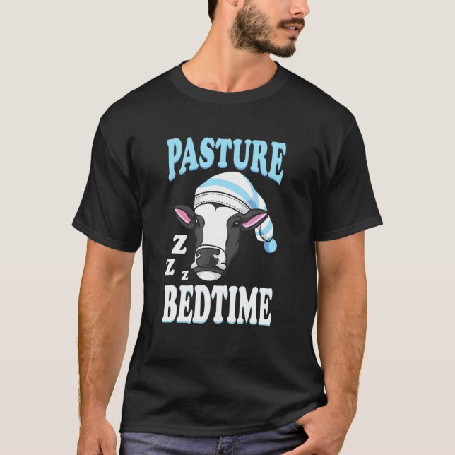 T-shirt Joli Pré de Vache Endormie à l'heure du Coucher (Devant)