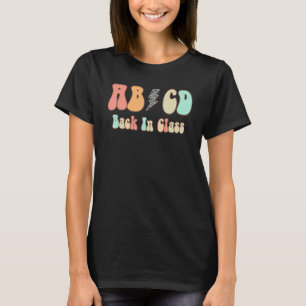 T-shirt Joli professeur coloré retour à l'école rock Abcd