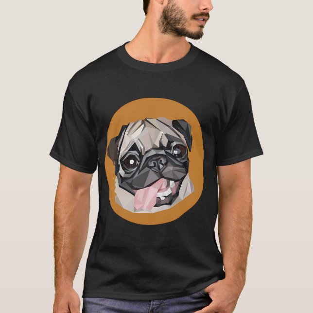 T-shirt Joli pug (Devant)