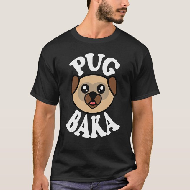 T-shirt Joli Pug Baka (Devant)