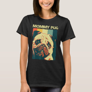 T-shirt Joli Pug Pour Femmes Maman Chien Animal De Compagn